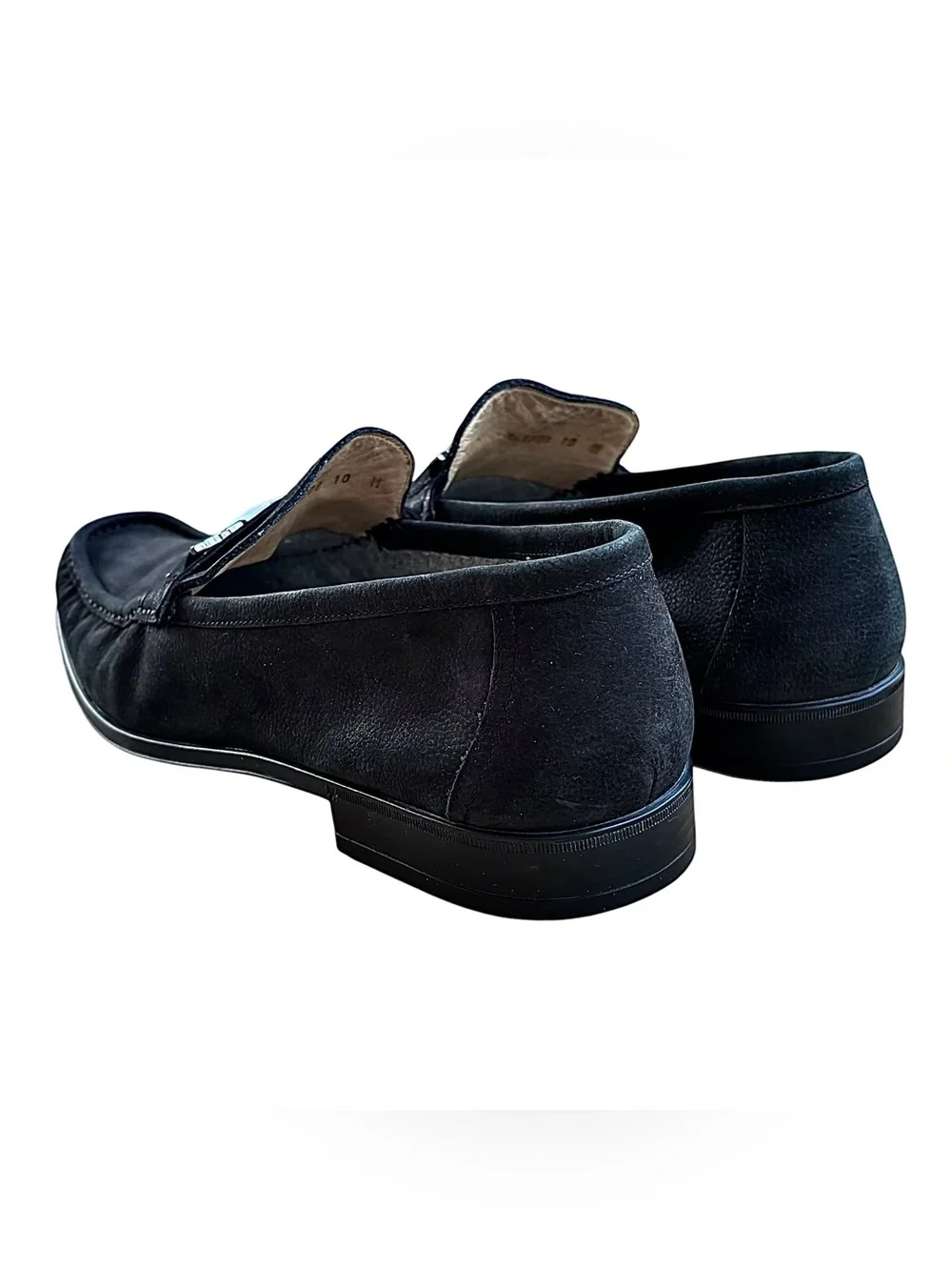 BRUNO MAGLI “Mikko” Navy Italian Nubuck Bit Loafers